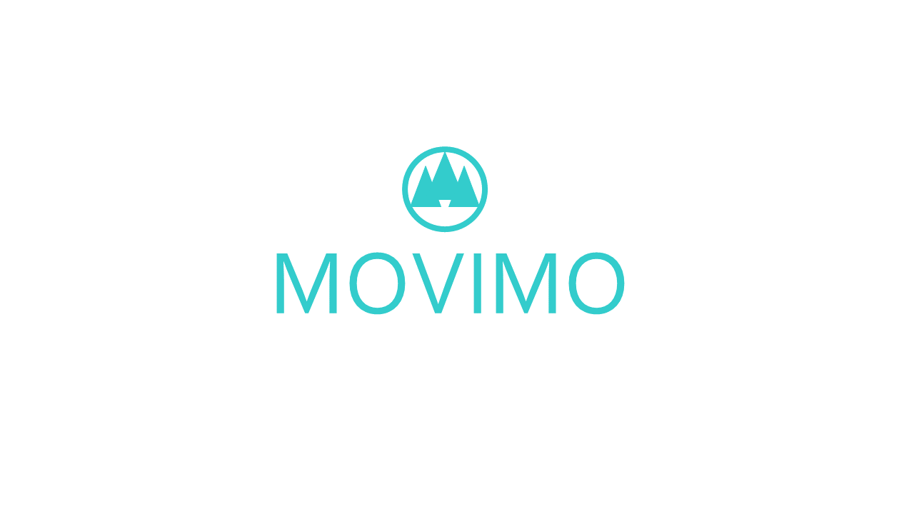 Movimo logo featuring a mountain icon and the word 'MOVIMO' in turquoise.